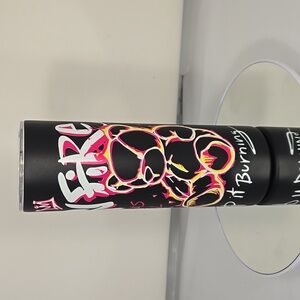 Customized Black Tumbler with Pink and Yellow Graffiti Design